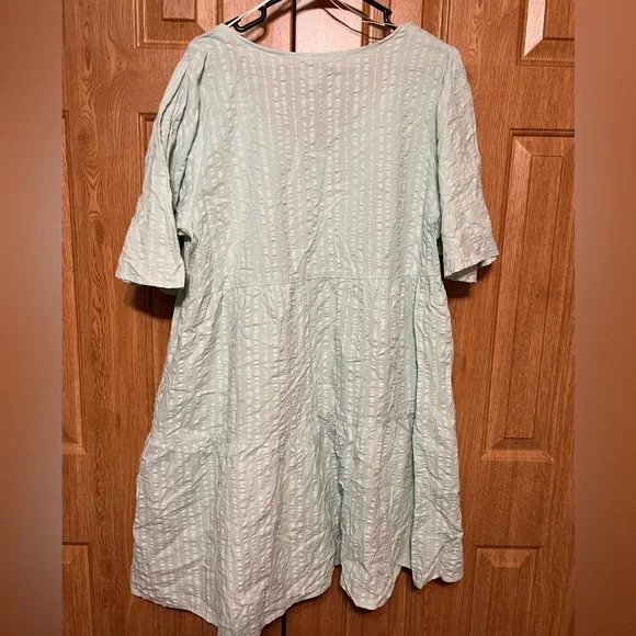 A New Day Pink Seersucker Flutter Sleeve
Babydoll Dress - Picture 2 of 3